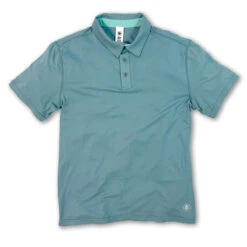 AO Apparel Men's Performance Tech Polo -Patagonia Shop AOA041 alabama outdoors performance tech polo heather blue ashes WEB