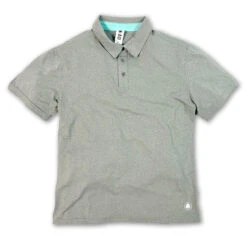 AO Apparel Men's Performance Tech Polo -Patagonia Shop AOA041 alabama outdoors performance tech polo heather heather grey WEB