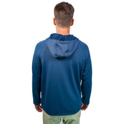 AO Apparel Men's Waffle Jacket -Patagonia Shop AOA050 alabama outdoors waffle jacket bering sea blue back