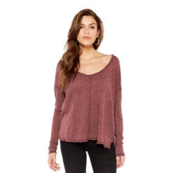 Project Social T Women's Get Up & Go Longsleeve Top -Patagonia Shop Project Social T Womens Get Up Go Longsleeve Burgundy 1