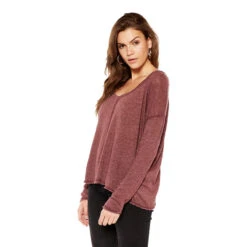 Project Social T Women's Get Up & Go Longsleeve Top -Patagonia Shop Project Social T Womens Get Up Go Longsleeve Burgundy 2