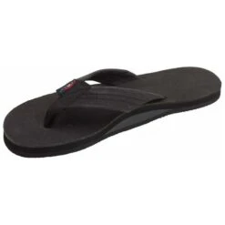 Rainbow Single Layer Wide Strap Women's Sandals -Patagonia Shop S99304 BLACK