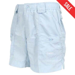 AFTCO Men's Original Long Fishing Shorts - 8" Inseam -Patagonia Shop aftco mens original fishing shorts sky blue sale