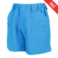 AFTCO Men's Original Long Fishing Shorts - 8" Inseam -Patagonia Shop aftco mens original fishing shorts vivid blue sale