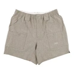 AFTCO Men's Stretch Original Fishing Shorts - 6" Inseam 10 AFTCO Men's Stretch Original Fishing Shorts - 6" Inseam -Patagonia Shop aftco mens stretch original fishing shorts 6 inch inseam khaki heather