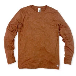 AO Apparel Men's Performance Long Sleeve Tech T-Shirt -Patagonia Shop alabama outdoors apparel mens performance long sleeve tech t shirt heather rust