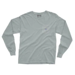 Alabama Outdoors Pima Cotton Embroidery Coin Long-Sleeve Pocket T-Shirt -Patagonia Shop alabama outdoors apparel pima cotton embroidered t shirt lichen green grid