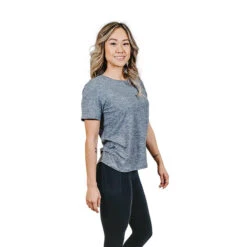 AO Apparel Women's Tech Short-Sleeve Shirt -Patagonia Shop alabama outdoors apparel womens short sleeve performance shirt grey 2