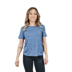 AO Apparel Women's Tech Short-Sleeve Shirt -Patagonia Shop alabama outdoors apparel womens tech short sleeve shirt heather blue