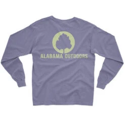 Alabama Outdoors Initial Coin Long-Sleeve Comfort Colors Pocket T-Shirt