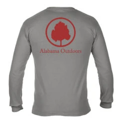 Alabama Outdoors Comfort Colors Long-Sleeve Pocket T-Shirt -Patagonia Shop alabama outdoors comfort colors long sleeve pocket t shirt grey red grid