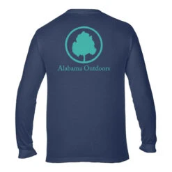 Alabama Outdoors Comfort Colors Long-Sleeve Pocket T-Shirt -Patagonia Shop alabama outdoors comfort colors long sleeve pocket t shirt midnight turquoise grid