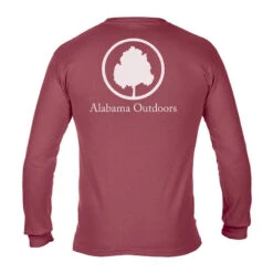 Alabama Outdoors Comfort Colors Long-Sleeve Pocket T-Shirt -Patagonia Shop alabama outdoors comfort colors long sleeve t shirt crimson white