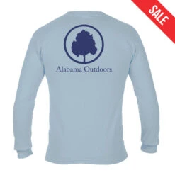 Alabama Outdoors Comfort Colors Long-Sleeve Pocket T-Shirt -Patagonia Shop alabama outdoors comfort colors long sleeve t shirt light blue navy
