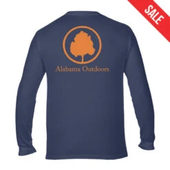 Alabama Outdoors Comfort Colors Long-Sleeve Pocket T-Shirt -Patagonia Shop alabama outdoors comfort colors long sleeve t shirt midnight orange