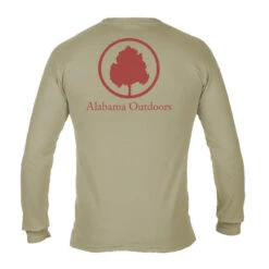 Alabama Outdoors Comfort Colors Long-Sleeve Pocket T-Shirt -Patagonia Shop alabama outdoors comfort colors long sleeve t shirt sandstone red