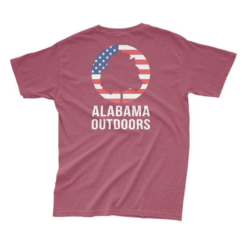 Alabama Outdoors Flag Comfort Colors Short-Sleeve T-Shirt 4 Alabama Outdoors Flag Comfort Colors Short-Sleeve T-Shirt - Image 4