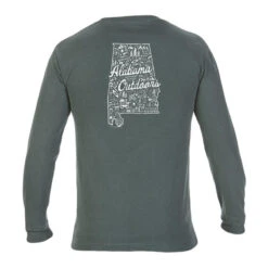 Alabama Outdoors 2021 Holiday Promo Comfort Colors Long-Sleeve T-Shirt -Patagonia Shop alabama outdoors holiday promo comfort colors long sleeve t shirt blue spruce grid