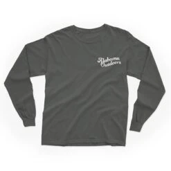 Alabama Outdoors Limited Edition Holiday Long-Sleeve T-Shirt -Patagonia Shop alabama outdoors long sleeve holiday t shirt grey front