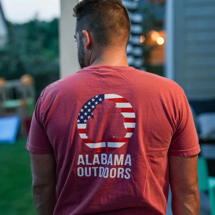 Alabama Outdoors Flag Comfort Colors Short-Sleeve T-Shirt 3 Alabama Outdoors Flag Comfort Colors Short-Sleeve T-Shirt - Image 3