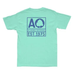 Alabama Outdoors Pima Cotton 1975 Short-Sleeve Pocket T-Shirt -Patagonia Shop alabama outdoors pima cotton pocket short sleeve t shirt seafoam blue light blue grid