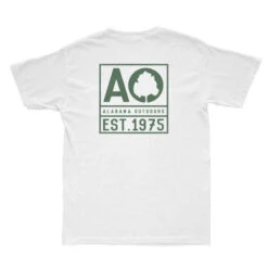 Alabama Outdoors Pima Cotton 1975 Short-Sleeve Pocket T-Shirt -Patagonia Shop alabama outdoors pima cotton pocket short sleeve t shirt white green grid