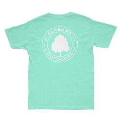 Alabama Outdoors Pima Cotton Record Logo Short-Sleeve Pocket T-Shirt 9 Alabama Outdoors Pima Cotton Record Logo Short-Sleeve Pocket T-Shirt -Patagonia Shop alabama outdoors pima cotton records logo short sleeve pocket tee white seafoam grid