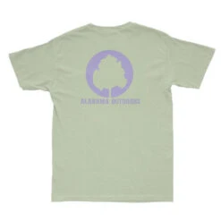 Alabama Outdoors Pima Cotton Initial Coin Short-Sleeve Pocket T-Shirt -Patagonia Shop alabama outdoors pima cotton short sleeve initial logo green lavendar grid