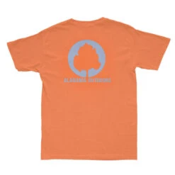 Alabama Outdoors Pima Cotton Initial Coin Short-Sleeve Pocket T-Shirt -Patagonia Shop alabama outdoors pima cotton short sleeve initial logo orange light blue grid