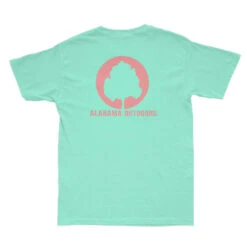 Alabama Outdoors Pima Cotton Initial Coin Short-Sleeve Pocket T-Shirt -Patagonia Shop alabama outdoors pima cotton short sleeve initial logo seafoam light pink grid