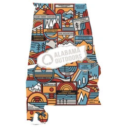 Alabama Outdoors State Badge Long-Sleeve Comfort Colors T-Shirt