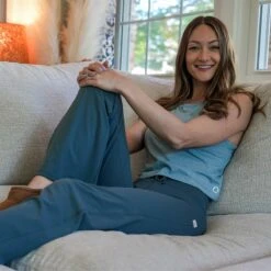 AO Next Level Women's Cropped Tank -Patagonia Shop ao apparel womens cropped tank lifestyle 1