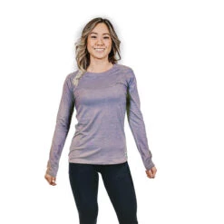 AO Apparel Women's Tech Long-Sleeve Shirt 16 AO Apparel Women's Tech Long-Sleeve Shirt -Patagonia Shop aoa womens ls tech t shirt soft lilac grid
