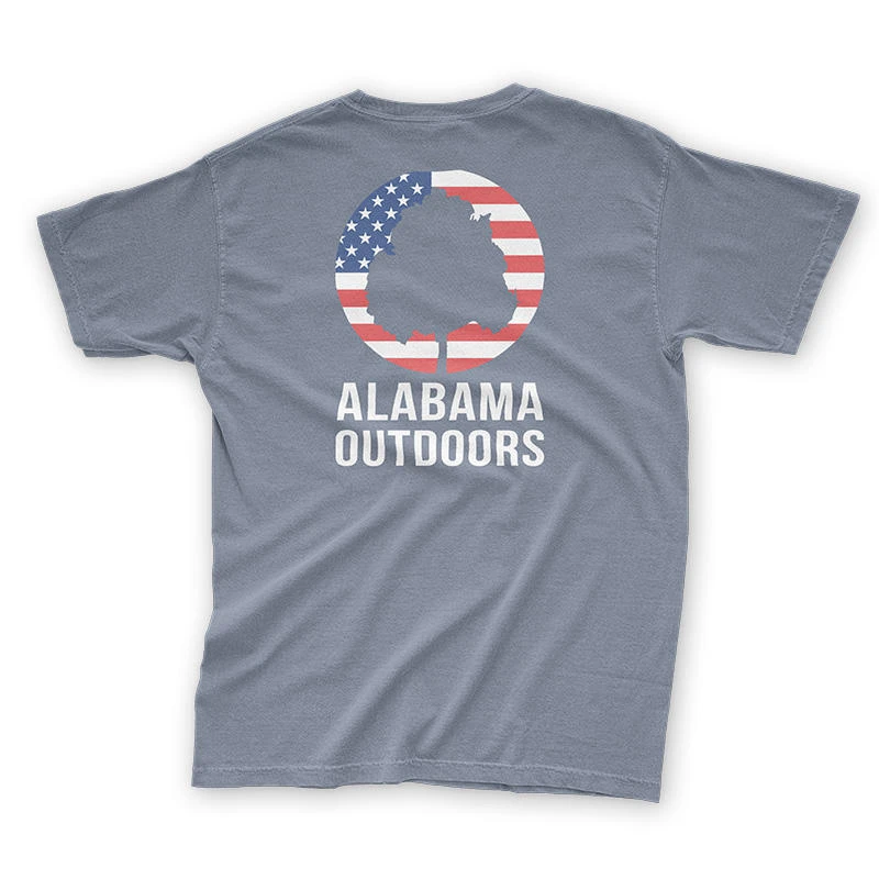 Alabama Outdoors Flag Comfort Colors Short-Sleeve T-Shirt 2 Alabama Outdoors Flag Comfort Colors Short-Sleeve T-Shirt - Image 2