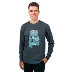 Alabama Outdoors State Words Comfort Colors Long-sleeve T-Shirt 7 Alabama Outdoors State Words Comfort Colors Long-sleeve T-Shirt -Patagonia Shop aot377 ao state words comfort colors long sleeve pepper blue