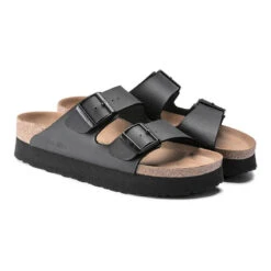 Birkenstock Arizona Vegan Platform Women's Sandals -Patagonia Shop birkenstock womens arizona platform vegan black 2