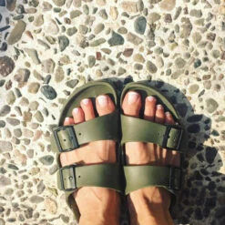 Birkenstock EVA Arizona Women's Sandals -Patagonia Shop birkenstock womens eva arizona sandals khaki 20lifestyle