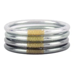 Budhagirl All Weather Bangles Serenity Prayer 4 Count -Patagonia Shop budhagirl all weather bangles serenity prayer 4 count moon