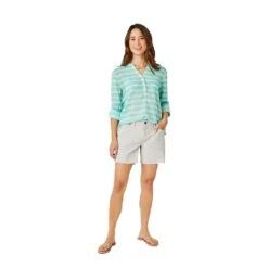 Carve Designs Women's Dylan Gauze Shirt -Patagonia Shop carve designs womens dylan gauze shirt sea glass stripe tie dye