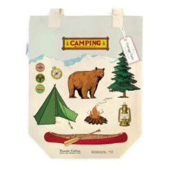 Cavallini Papers & Co Tote Bag -Patagonia Shop cavallini tote camping grid