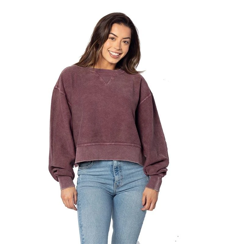 Chicka-D Women's Corded Boxy Pullover 4 Chicka-D Women's Corded Boxy Pullover - Image 4