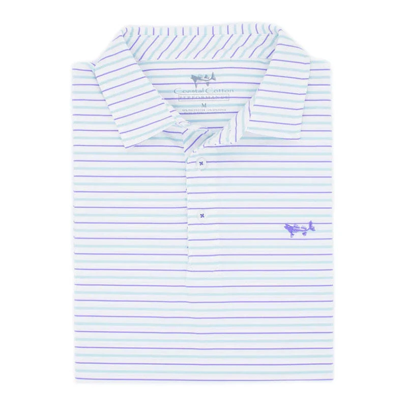 Coastal Cotton Men's Performance Stripe Polo 6 Coastal Cotton Men's Performance Stripe Polo - Image 6