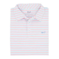 Coastal Cotton Men's Performance Stripe Polo 24 Coastal Cotton Men's Performance Stripe Polo -Patagonia Shop coastal clothing mens performance polo skyway blue melon grid