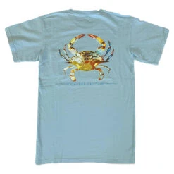 Coastal Cotton Men's Island Pima Cotton Short-Sleeve Tees -Patagonia Shop coastal cotton adult cotton tshirt sky crab grid