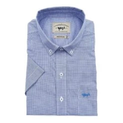 Coastal Cotton Classic Short-Sleeve Sport Shirt -Patagonia Shop coastal cotton classic short sleeve sport shirt navy check