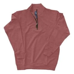 Coastal Cotton Men's French Terry 1/4 Zip Pullover -Patagonia Shop coastal cotton mens french terry quarter zip pullover mineral red grid