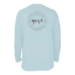 Coastal Cotton Men's Long-Sleeve Printed Pima Cotton Pocket T-Shirt -Patagonia Shop coastal cotton mens long sleeve printed pima cotton pocket tee circle ether