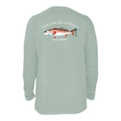 Coastal Cotton Men's Long-Sleeve Printed Pima Cotton Pocket T-Shirt -Patagonia Shop coastal cotton mens long sleeve printed pima cotton pocket tee redfish jade