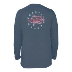 Coastal Cotton Men's Long-Sleeve Printed Pima Cotton Pocket T-Shirt -Patagonia Shop coastal cotton mens long sleeve printed pima cotton pocket tee triptail navy