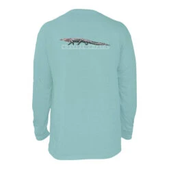 Coastal Cotton Men's Long-Sleeve Printed 100% Pima Cotton Pocket T-Shirt -Patagonia Shop coastal cotton mens long sleeve t shirt gator seafoam grid